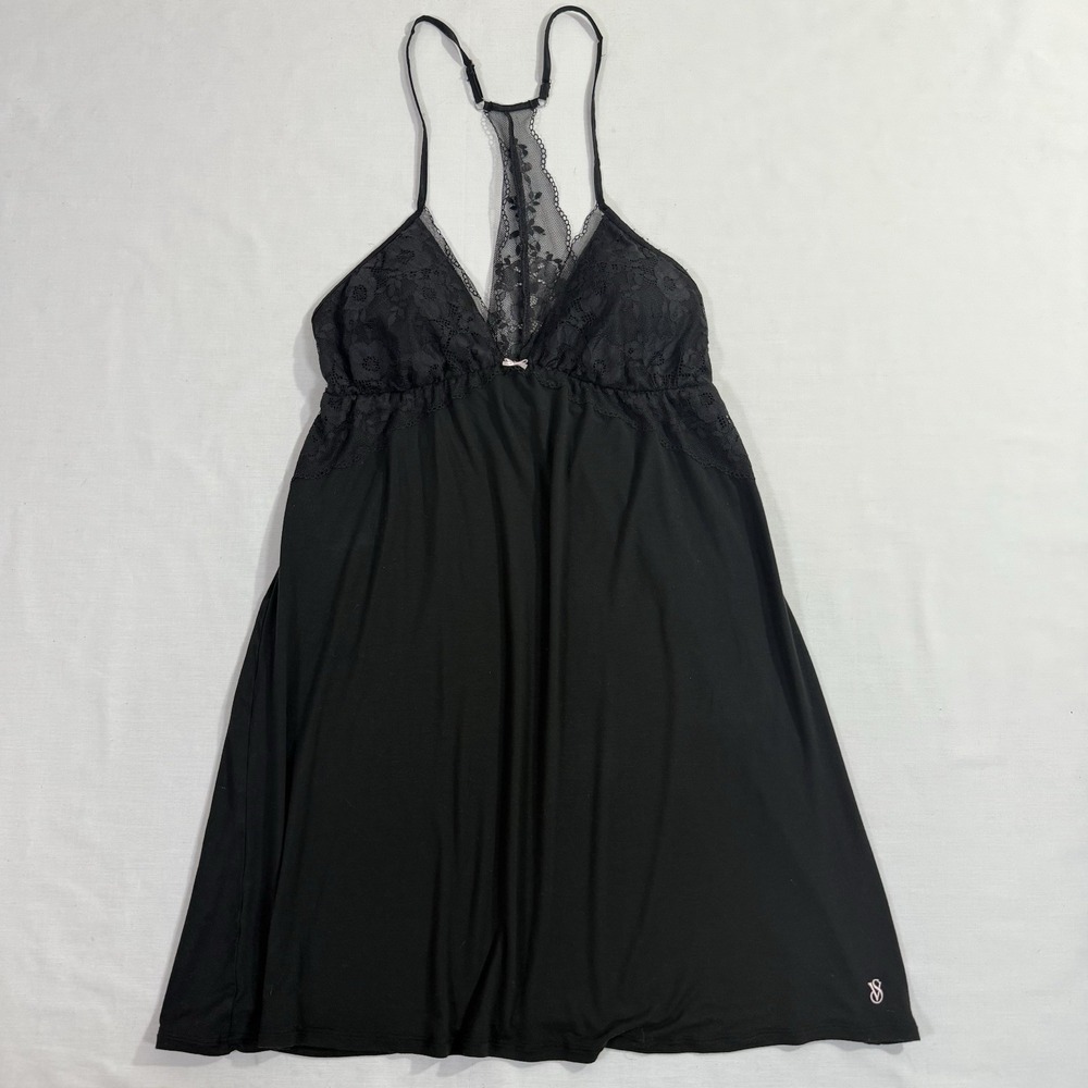 Victoria's Secret Babydoll Nightgown Womens Sz M Y2K Modal Lingerie Sleepwear